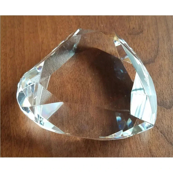 Rosenthal Heart Paper Weight, Vintage Collectibles, Crystal Heart - Picture 5 of 6